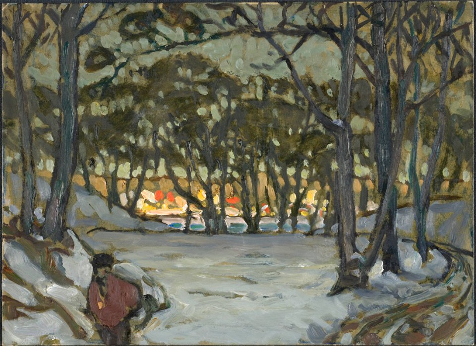 Winter Study from Djurgården, Stockholm (Anna Boberg) - Nationalmuseum - 20547