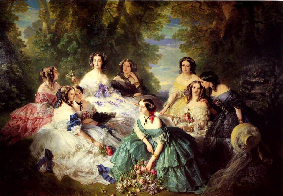 Winterhalter Franz Xavier The Empress Eugenie Surrounded by her Ladies in Waiting