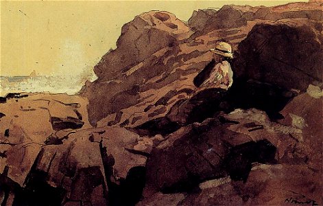 Winslow Homer - Boy on the Rocks