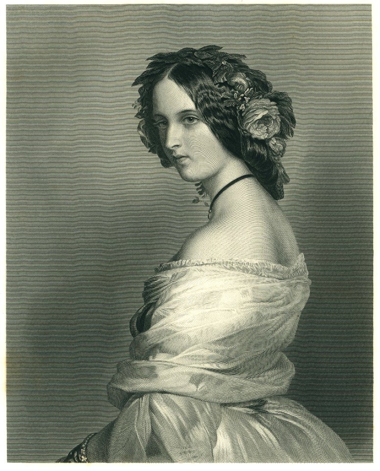 Winterhalter - Lady Constance - Steel Engraving
