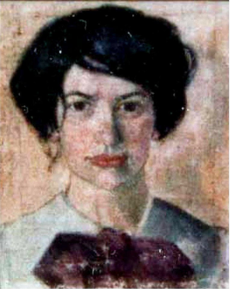 Witkacy - Portret Heleny Czerwijowskiej, 1910 (color)