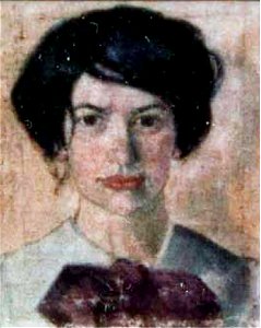 Witkacy - Portret Heleny Czerwijowskiej, 1910 (color)