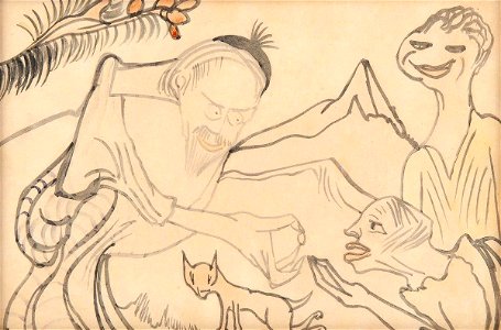 Witkacy - Goldmann Baruch Teerbroom daje Ninie pigułkę, 1922