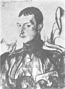 Witkacy - Porucznik Marynicz, Portret oficera, 1915 - KDM I 259