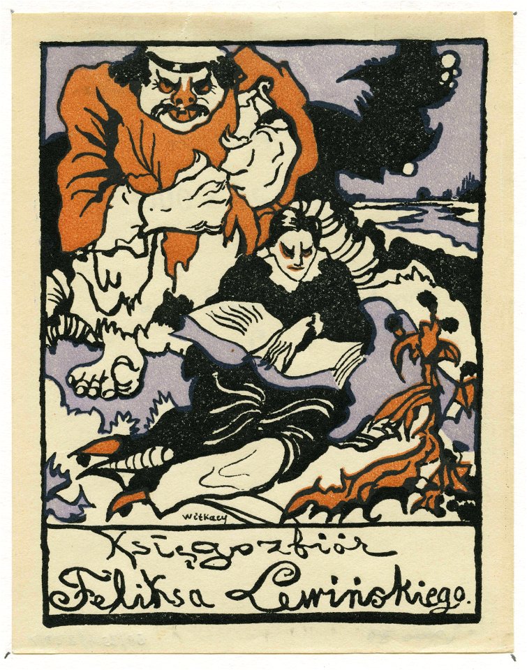 Witkacy - ex-libris feliksa lewinskiego