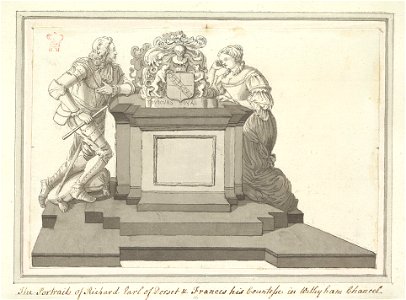 The Sackville Monument In Withyham Church by Samuel Hieronymus Grimm 1783