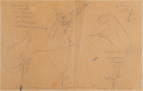 Witkacy - Strzelanie do celu na szpicach specjalnie wyostrzonych w zakładach Fink et Comp - BJ Graf. I.R. 6173-1