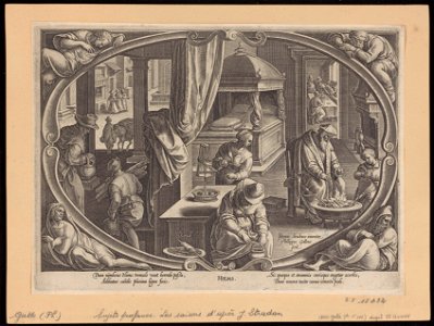 Winter s.d print by Stradanus, S.I 15432, Prints Department, Royal Library of Belgium