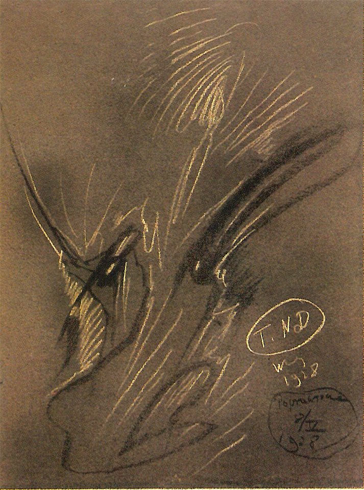 Witkacy - Helena Bialynska-Birula, szkic, 1928 - (166)