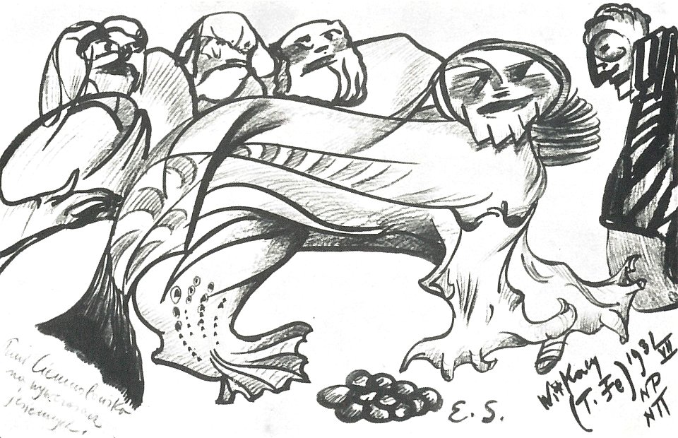 Witkacy - Pani Ciemnolońska na wywczasach jesiennych, 1931, Muzeum Narodowego w Poznaniu, BW