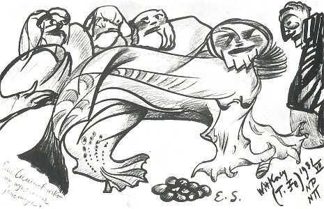 Witkacy - Pani Ciemnolońska na wywczasach jesiennych, 1931, Muzeum Narodowego w Poznaniu, BW