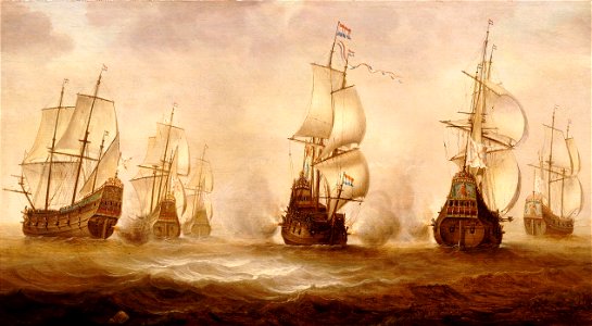 Witte de With's Action with Dunkirkers off Nieuwpoort, 1640 RMG BHC0272