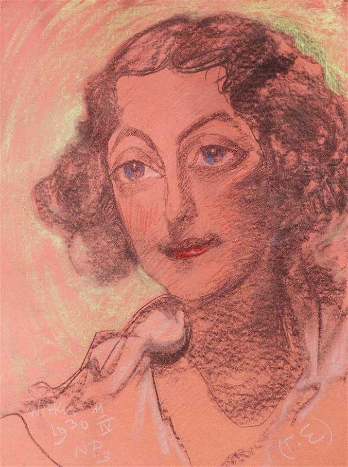 Witkacy - Portret Jadwigi Fabrycy z domu Witkowskiej, 1930