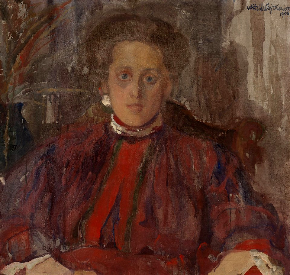 Witold Wojtkiewicz - Portrait of Eliza Pareńska née Mühleisen - MP 347 ...