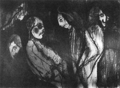 Witkacy - Sen Bronia Malinowskiego o życiu samem w sobie, przed 1914, wegiel - KDM I 144