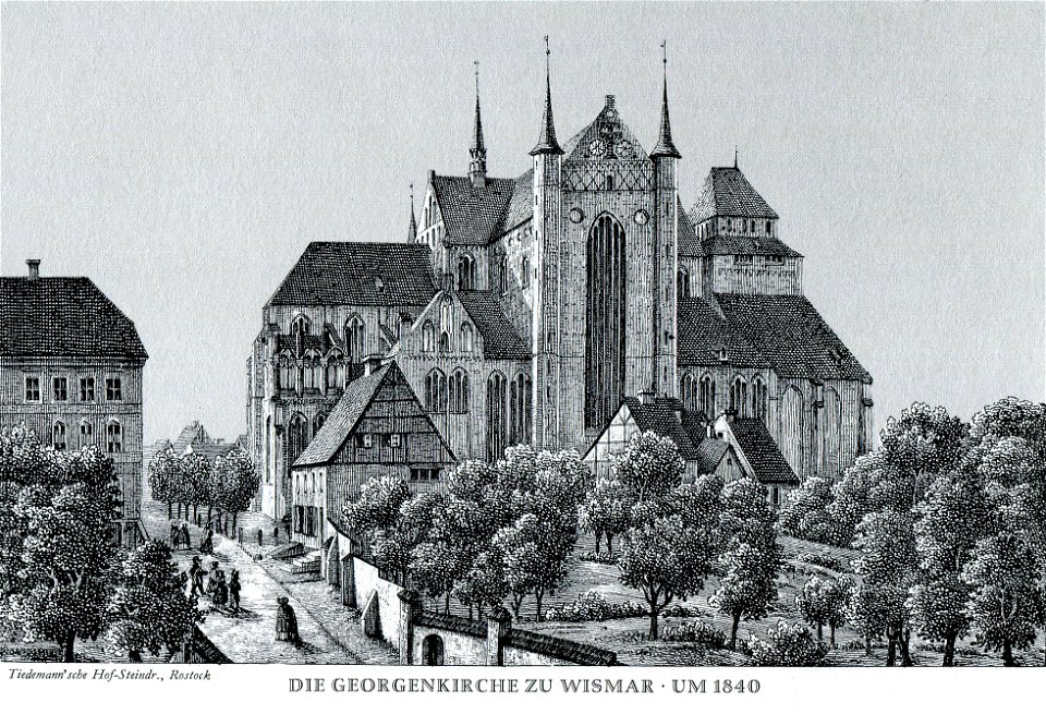 Wismar Georgenkirche 1840