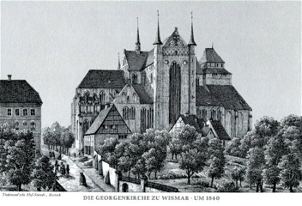 Wismar Georgenkirche 1840