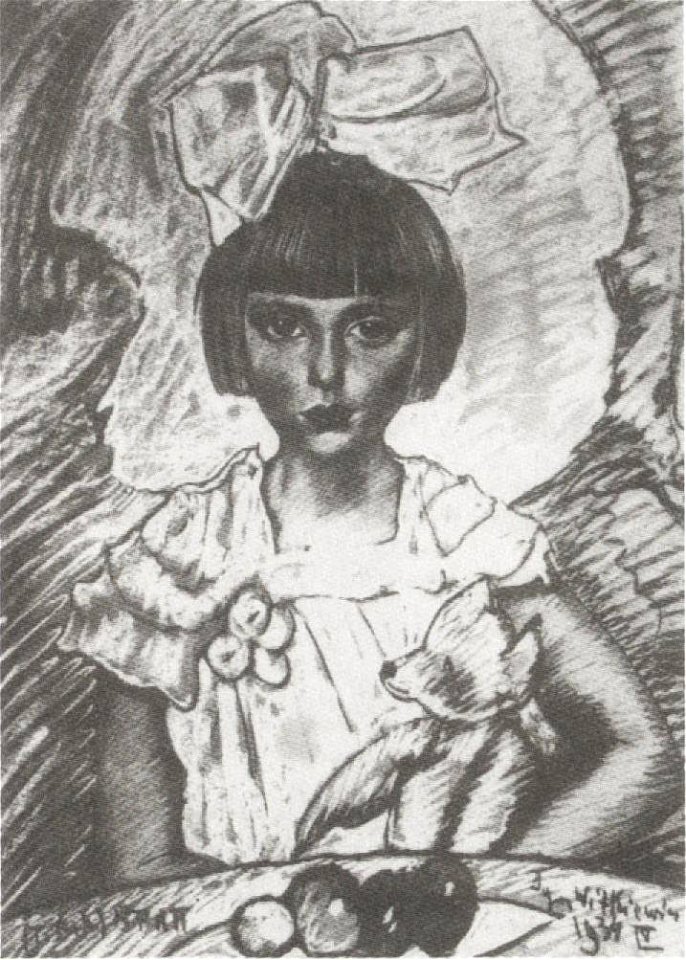 Witkacy - Portret Jadwigi Maciakówny, 1934-04