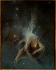 Witold Pruszkowski - Falling star - MP 358 - National Museum in Warsaw. Free illustration for personal and commercial use.