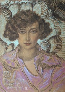 Witkacy - Portret Janiny Brzostowskiej - 1929-02