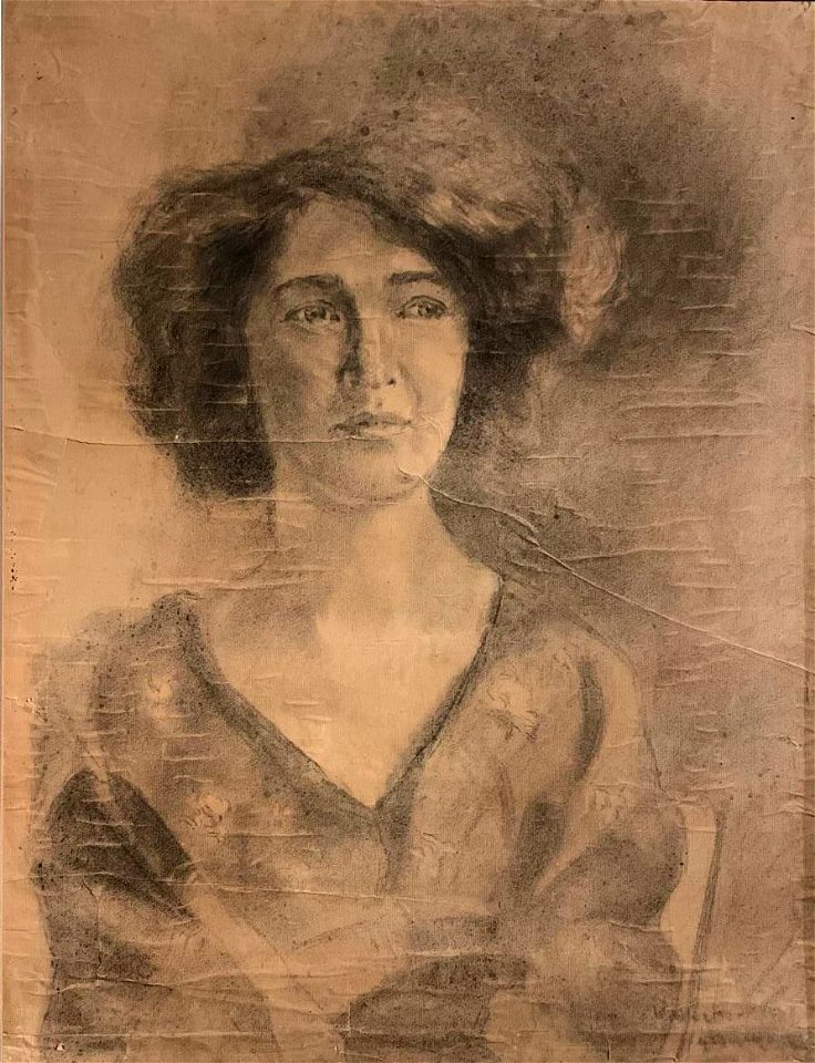Witkacy - Portret Marii Witkiewiczówny, ca. 1913
