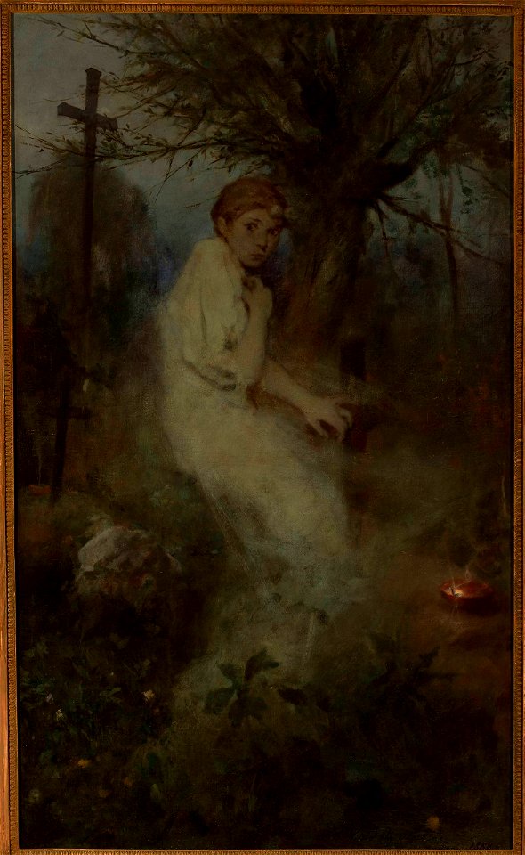 Witold Pruszkowski - All Souls’ Day, part one of the triptych - MP 357 MNW - National Museum in Warsaw