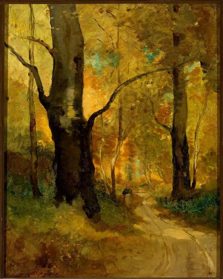 Witold Pruszkowski - Forest in autumn - MP 935 MNW - National Museum in Warsaw