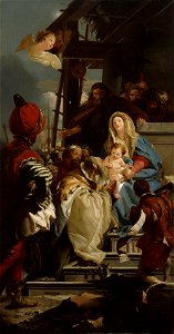 Wladimir Swertschkoff - Itämaan tietäjät kumartamassa Kristusta, kopio Giovanni Battista Tiepolon mukaan - A I 74 - Finnish National Gallery