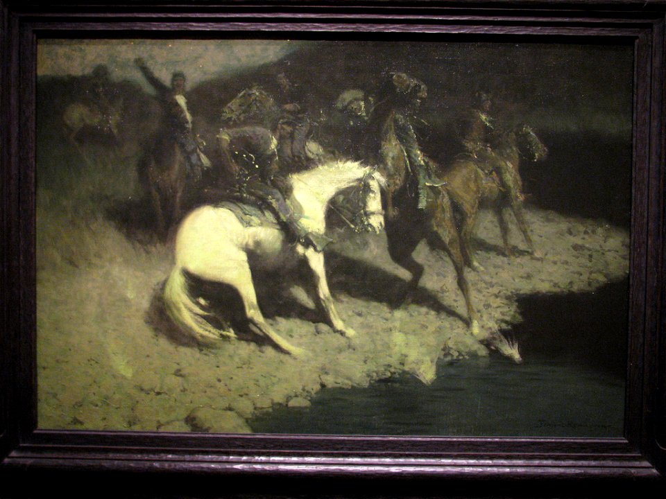 WLA amart Fired On 1907 Frederic Remington