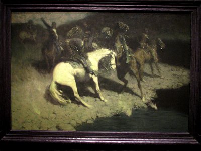 WLA amart Fired On 1907 Frederic Remington