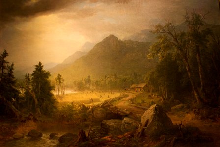 WLA brooklynmuseum Asher B Durand The First Harvest in the Wilderness
