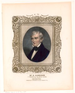 Wm. H. Harrison, 9th President of the United States - on stone by A. Newsam ; P.S. Duval, lith., Philada. LCCN97508238