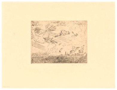 Wizards in a Squall, print by James Ensor, 1888, Prints Department, Royal Library of Belgium, S. III 68832