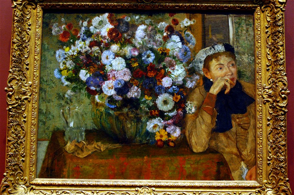 WLA metmuseum Edgar Degas Woman Seated beside a Vase of Flowers
