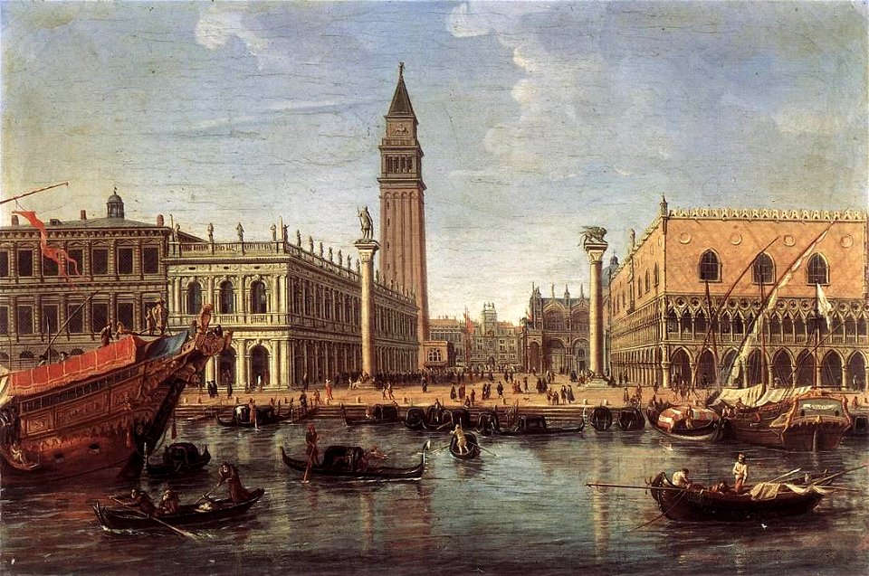 Caspar van Wittel - The Piazzetta from the Bacino di San Marco - WGA25836
