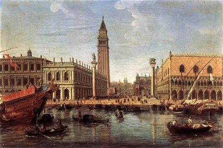 Caspar van Wittel - The Piazzetta from the Bacino di San Marco - WGA25836