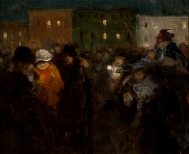 Witold Wojtkiewicz - Mi-Careme in Paris - MP 348 - National Museum in Warsaw