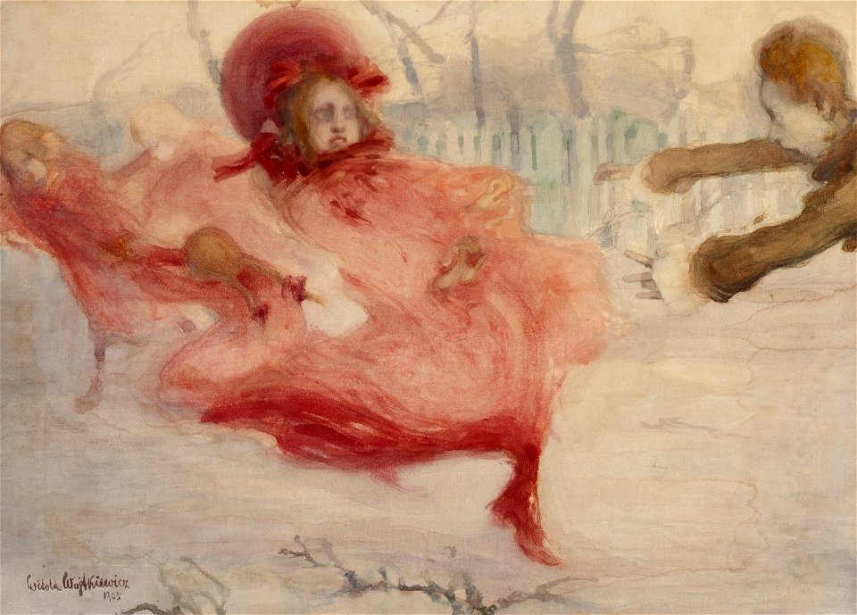 Witold Wojtkiewicz - Gusts of spring - Rys.Pol.5771 MNW - National Museum in Warsaw
