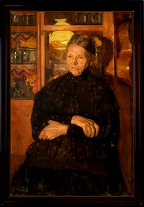 Wojciech Weiss - By Lightlamp – Portrait of Artist's Aunt - MNK II-b-181 - National Museum Kraków