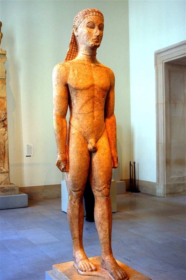 WLA metmuseum Marble statue of a kouros youth 2