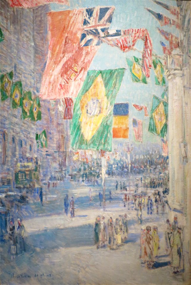 WLA lacma F Childe Hassam Avenue of the Allies Brazil Belgium 1918