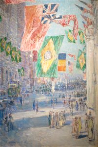 WLA lacma F Childe Hassam Avenue of the Allies Brazil Belgium 1918