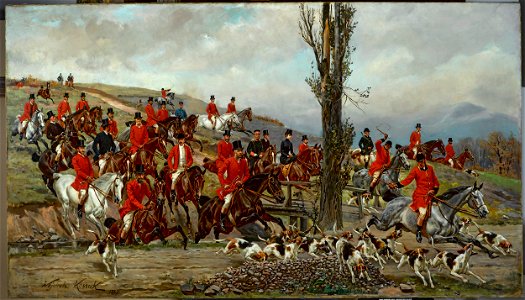 Wojciech Kossak - Imperial hunting in Gödöllő - MP 222 - National Museum in Warsaw