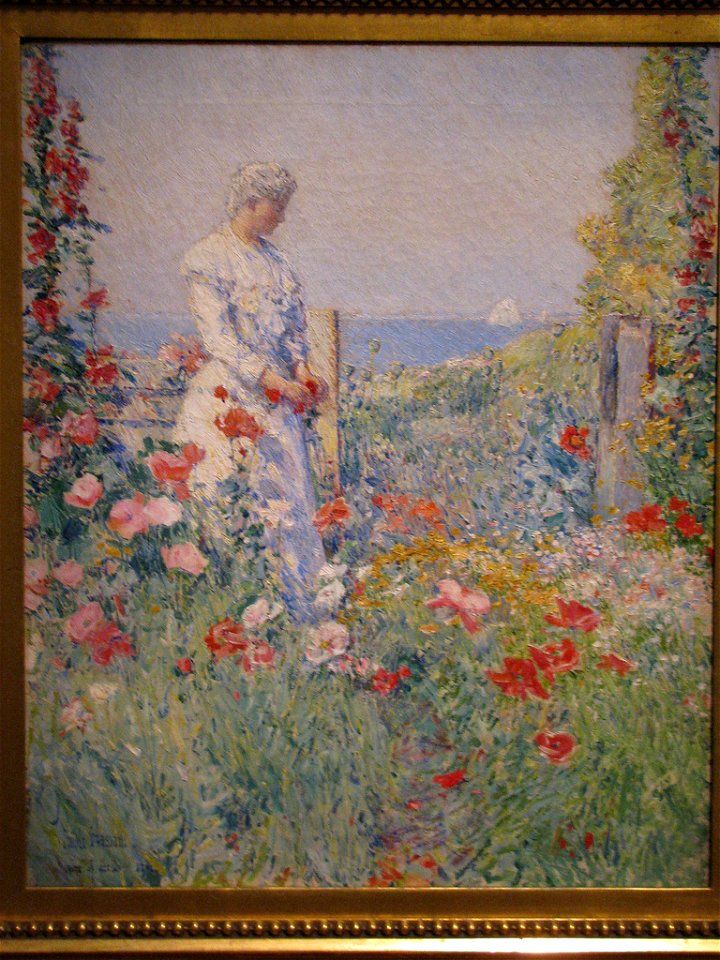 WLA amart In the Garden 1892 Childe Hassam