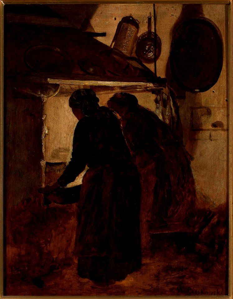 Wojciech Piechowski - Women at the stove - MP 2379 - National Museum in Warsaw