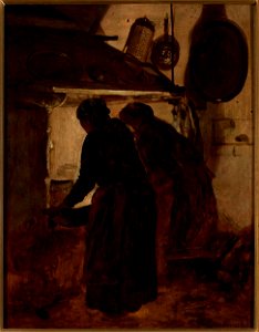 Wojciech Piechowski - Women at the stove - MP 2379 - National Museum in Warsaw