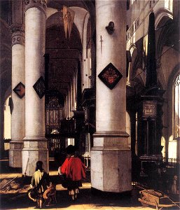 Emanuel de Witte - Interior of the Nieuwe Kerk in Delft - WGA25807