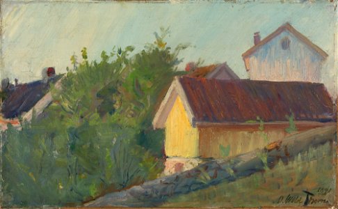 Oluf Wold-Torne - Houses in Son - NG.M.02370 - National Museum of Art, Architecture and Design