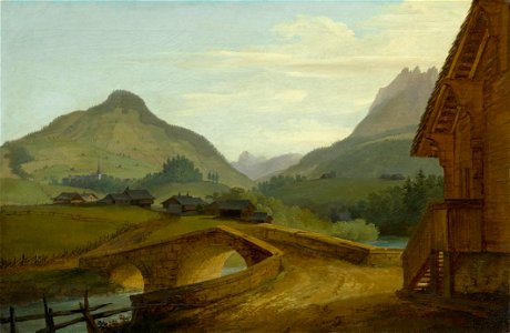 Caspar Wolf - Die Steinbrücke bei Château-d'Oex