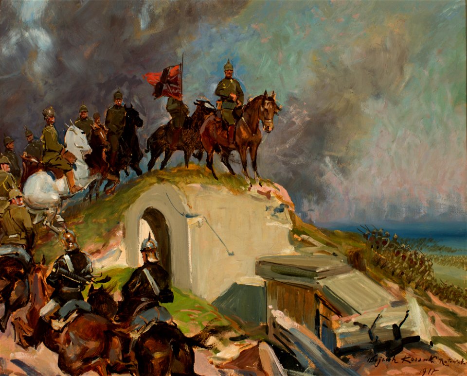 Wojciech Kossak - Battle Scene from the First World War - MNK II-b-3968 - National Museum Kraków